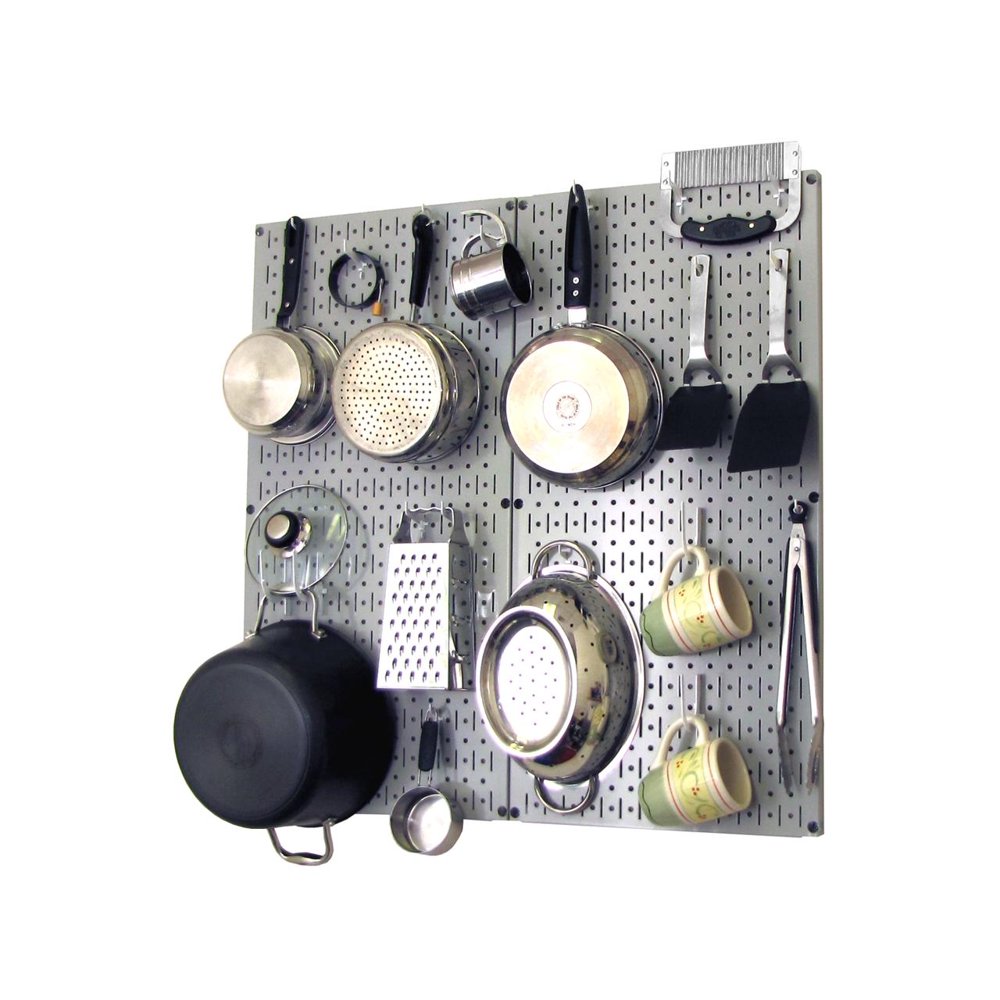 Wall Control Kitchen Pegboard Organizer Pots and Pans Pegboard Pack Storage and Organization Kit
