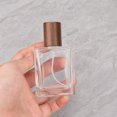 thumbnail image 1 of Botella de perfume de 50 ml, portátil, cuadrada, de vidrio de 30 ml, de gran capacidad, de repuesto, vacía, de nogal, 1 of 6