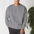 thumbnail image 2 of Men's Heavyweight Vintage Crewneck Casual Sweatshirt in 15 Colors, 2 of 16