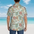 thumbnail image 6 of Haiem Cute Owl Printed Hawaiian Shirt for Men - Men’s Casual Beach Summer Shirts - Stretch Fabric with Modern Fit-Small, 6 of 9