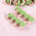 thumbnail image 2 of Miangastore 50pcs Love Wood Clips Beautiful Small Fixation Clips for Photo Painting (Green), 2 of 8