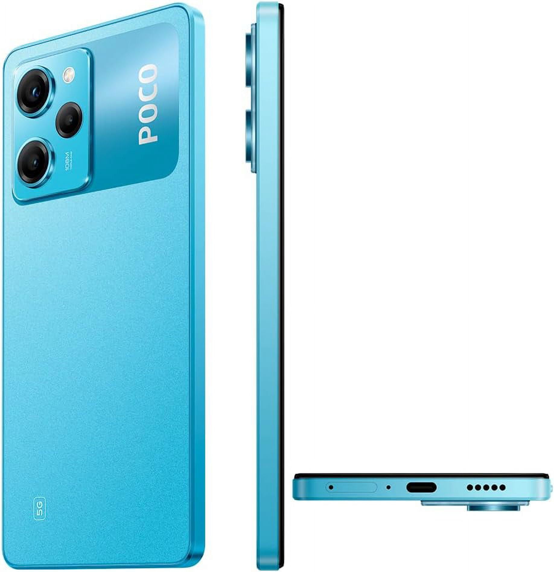  Xiaomi Poco X5 PRO 5G + 4G Volte Global Unlocked 256GB + 8GB  GSM 6.67 108 mp Triple Camera (ONLY Tmobile Mint Tello USA Market) + (Car  Fast Car 51W Charger