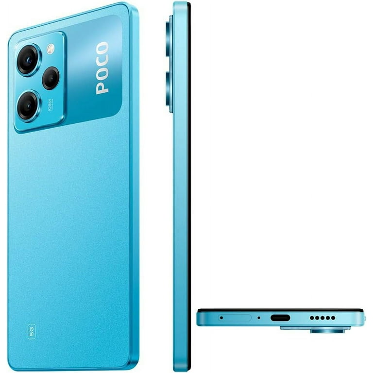 Xiaomi Poco X5 PRO 5G Volte Global Unlocked 128GB + 6GB GSM 6.67 108MP  Triple Camera (for Tmobile/Metro/Mint/Tello in US Market and Global) (Blue)  