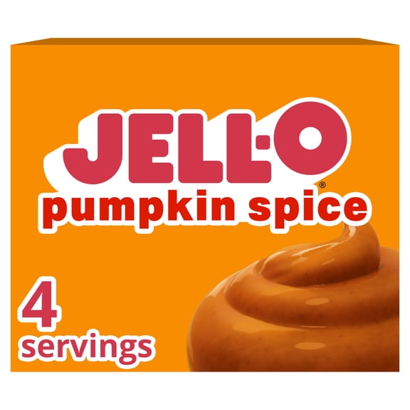 Jell-O Pumpkin Spice Artificially Flavored Instant Pudding & Pie Filling Mix, 3.4 oz Box