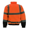 thumbnail image 2 of Men's Class 3 Safety High Visibility Water Resistant Reflective Neon Work Jacket (Tuff-Gard - Neon Orange, XL), 2 of 5
