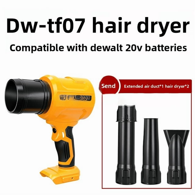 40000RPM p/ DeWalt Batería Li-Ion 20V Ajust., Boquilla Libre, Ventilador Portátil, Chorro Turbo Soplador, Diseño Ligero p/ Hojas, Polvo, Nieve, Cuidado del Césped y Limpieza del Patio