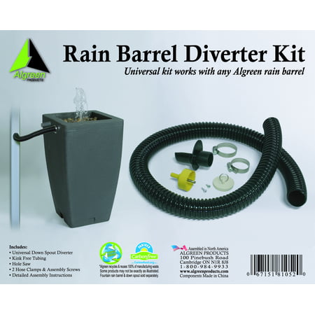 Algreen Rain Barrel Downspout Diverter Kit