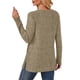 thumbnail image 5 of HongQid Womens Sweaters Crewneck Long Sleeve Shirts with Pockets Fall Outfits 2025 Fashion Winter Clothing Side Slit, 5 of 5