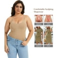 thumbnail image 4 of MANIFIQUE 2 Packs Plus Size Shapewear Bodysuit for Women Tummy Control Body Shaper Snatched Waist Body Suit, 4 of 6