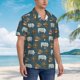 thumbnail image 3 of Balery Miniature Ship In Bottle Camisas hawaianas de manga corta para hombre, camisas playeras de corte holgado, camisas de vacaciones con botones,XX-Large, 3 of 7