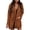 Brown, variant on IROINNID Women's Jacket Shearling Jacket Solid Color Long Sleeve Leisure Autumn/Winter Cardigan Plush Jacket Tops, Brown