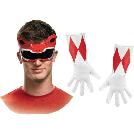 Red Ranger Adult Accessory Kit Adult Halloween Accessory
