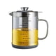 thumbnail image 1 of Bewildely Tanque de aceite de cocina con pantalla de filtro de acero inoxidable Lata de aceite con tapa para cocina Contenedor de aceite de Cocina y Comedor 1500ML, 1 of 2