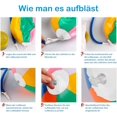 thumbnail image 4 of Pelota inflable de 30 cm ZHAOCHENG pelota de playa inflable para agua paquete de 3, 4 of 5