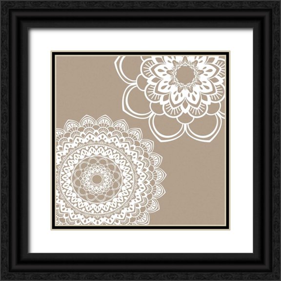 Robinson, Tamara 12x12 Black Ornate Wood Framed with Double Matting Museum Art Print Titled - Mandala V