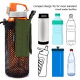 thumbnail image 3 of BASSDASH Water Bottle Pouch with Molle Straps Belt Clip Carabiner Foldable Mesh Holder Bag for Travel Fishing Hunting Hiking Outdoor Activities, 3 of 8
