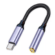 thumbnail image 1 of Adaptador Usb 3.1 Tipo-c A Auxiliar 3.5 Micrófono Gris, 1 of 5