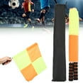 thumbnail image 4 of Drapeau d'Arbitre de Football, 2 Pcs Drapeau de Linesman avec Sac pour Match, 4 of 8