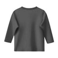 thumbnail image 5 of Povozer Girls Long Sleeve Cute Shirt Kids Crewneck T Shirts Girls Tops Clothes(Dark Gray,8-9Y), 5 of 5