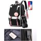thumbnail image 2 of Mochila escolar para mujer con puerto de carga USB, bolso de viaje para portátil, mochila escolar para mujer, bolso para portátil, 2 of 8