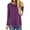 5#57 Purple, variant on TEMOFON Long Sleeve Shirts for Women Fashion Dressy Casual Fall Crewneck Sweatshirt Loose Fitting Tops Side Split Shirt Black Pullover