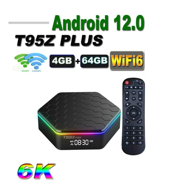 Volkmi 1 Jeu d'Abs T95Z PLUS Android 12 TV Box H618 6K 2.4G 5G Wifi6BT5.0 H.265 Récepteur de Lecteur Multimédia Global 2 + 16gb US Plug