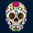 thumbnail image 5 of Wild Bobby Day Of The Dead Sugar Skull Pop Culture Men Graphic Tank Top, Navy, Small, 5 of 5
