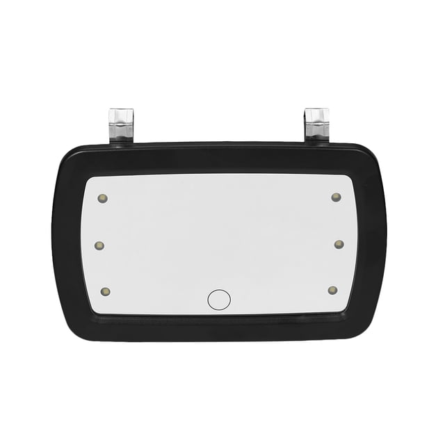 Car Sun Visor Mirror Makeup Sun-shading Cosmetic Mirror Vanity Mirror Automobile Make Up Mirror with Six LED Lights