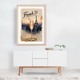 thumbnail image 4 of Retro French 75 Drink Art: Timeless French Sophistication - Paris Île-de-France France Illustration Cocktail Cityscape Travel Poster Vintage Typography Oak Framed Wall Art Print 20 x 30 inches, 4 of 49