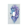 thumbnail image 2 of Switch Panel Switch Decoration 2.76x4.53x0.28 Inches Unused Outlet Cover Switch Plate Wall Plates Living Room Kitchen Bedroom Study Switches Blue Pretty Lion, 2 of 8