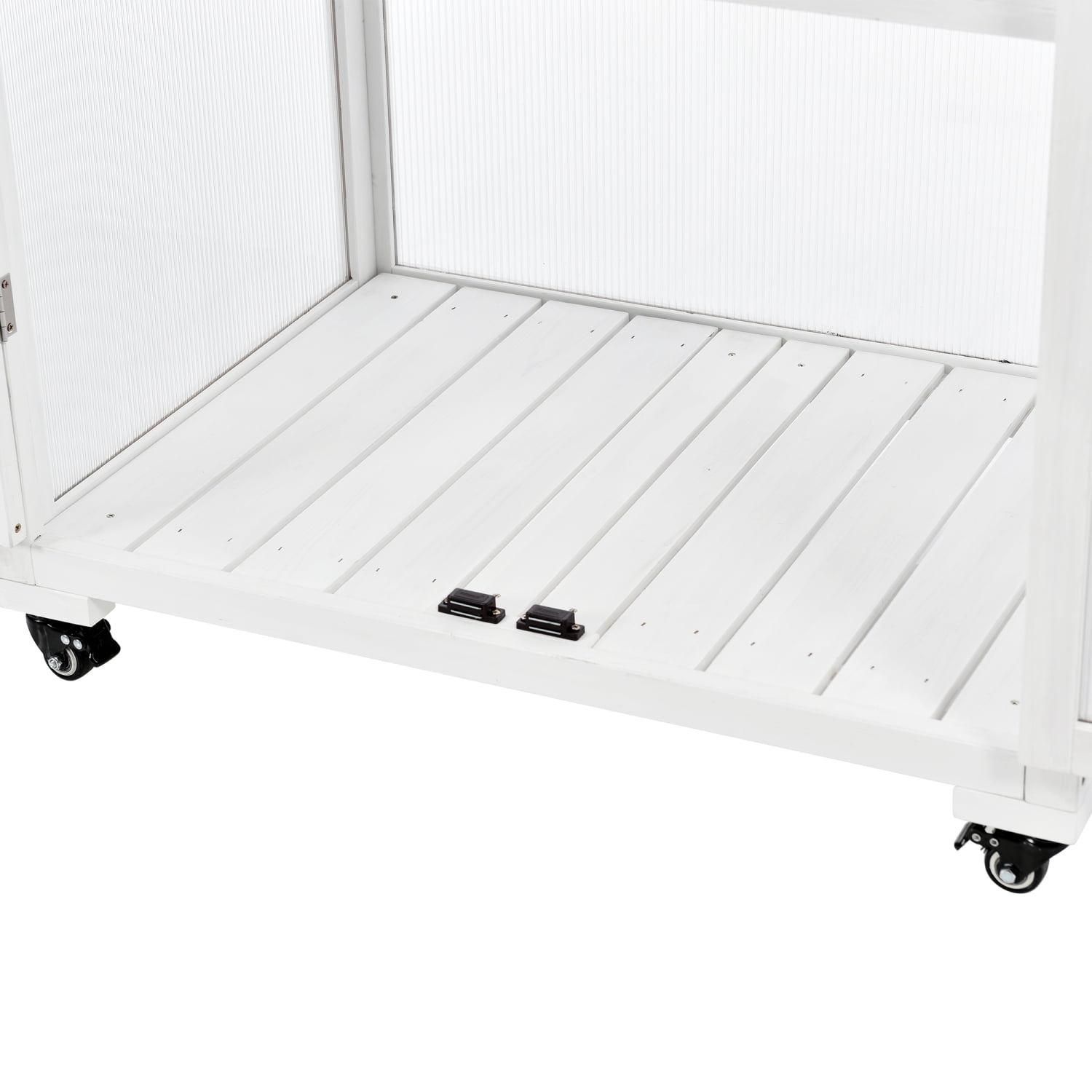 Harper & Bright Designs 31.5” x 22.4” x 62” Cold Frame Greenhouse, Wheels and Adjustable Shelves
