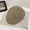 Khaki, variant on Beret Cap for Men Classic Western Wide Upturned Brim Cowboy Hat Western Silhouette with Leather Metal Embellishments