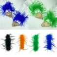 thumbnail image 2 of VIEGINE Feather Slap Bracelet Wrist Feather Cuffs Feather Wristband Ponytail Hold, 2 of 19
