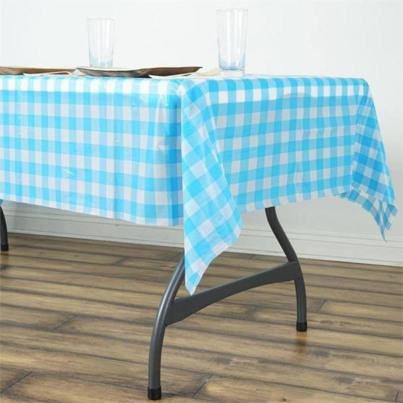 Efavormart Buffalo Plaid Tablecloth 54" x 72" Rectangular Spill Proof