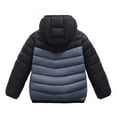 thumbnail image 3 of RUTAYY Children Boys Puffer Jacket Winter Down Coat with Contrast Sleeves Warm Quilted Outerwear Windproof Cold Weather Holiday Vibrant Coat, 3 of 3