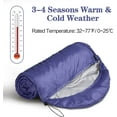 thumbnail image 4 of Sleeping Bags for Adults, Teens & Kids - Use for 3-4 Seasons, Warm & Cold Weather - Lightweight,Waterproof, Use for Backpacking, Hiking and Camping, 4 of 10