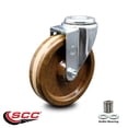 thumbnail image 2 of 5 Inch High Temp Phenolic Wheel Swivel Bolt Hole Caster Service Caster Brand, 2 of 2