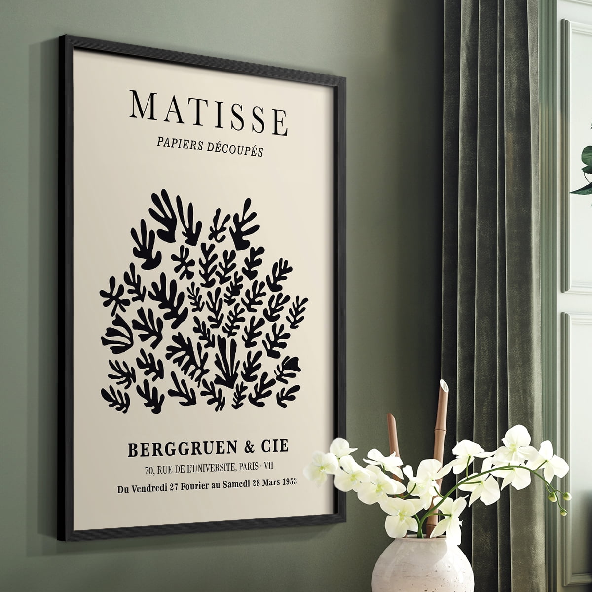 Matisse CXC Framed Print in Black Solid Wood 8 x 10 Framed Print