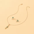 thumbnail image 4 of Conjunto de aretes de collar de diamantes de joyería de moda para damas Wmkox8yi sjalhkljlk1334, 4 of 6