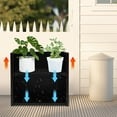 thumbnail image 5 of TFCFL Modern Black Planter Box Rectangular Large Flowerpot Metal Outdoor/Indoor Planter Box Growing Box, 5 of 20