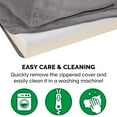 thumbnail image 2 of FurHaven Pet Products Plush & Velvet Memory Foam Deluxe L-Chaise Pet Bed for Dogs & Cats - Platinum Gray, Jumbo, 2 of 12