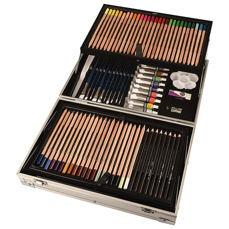 Daler-Rowney Simply Artist Kit, Multi Medium, Multi Color, 122 Pieces, 1 Each