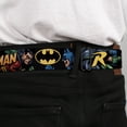 thumbnail image 4 of DC Comics Belt, Seatbelt Buckle Belt, Batman Robin In Action Text Black, 30 to 44 Inches, 4 of 9