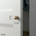 thumbnail image 3 of Goo-Ki 6 Pack 0.98" Hole Center Champagne Bronze Cabinet Drawer Knobs, Zinc Alloy Cabinet Handles with Flower Design for Bar Cupboard Closet Wardrobe, 3 of 7