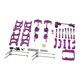 thumbnail image 2 of Conjunto de piezas de accesorios de actualización RC para 1//14 RC Crawler DIY modificación telemando , púrpura Violeta Sunnimix barra de dirección, 2 of 6