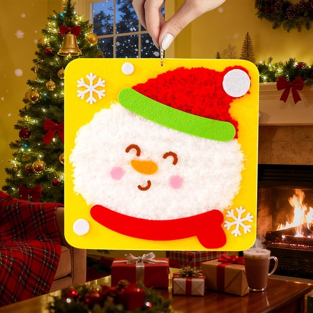 Kit De Couture De Noël Pour Enfants – Broderie Facile Débutants, Cadeau Créatif 4-12 Ans