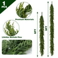 thumbnail image 3 of JOYOOSS Christmas Garland Norfolk Pine Faux Greenery Cedar Real Touch Indoor Outdoor Decorations 9 Ft, 3 of 8