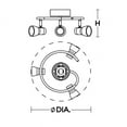 thumbnail image 2 of AFX Gage 4-light Polished Chrome LED Fixed Rail, 2 of 2