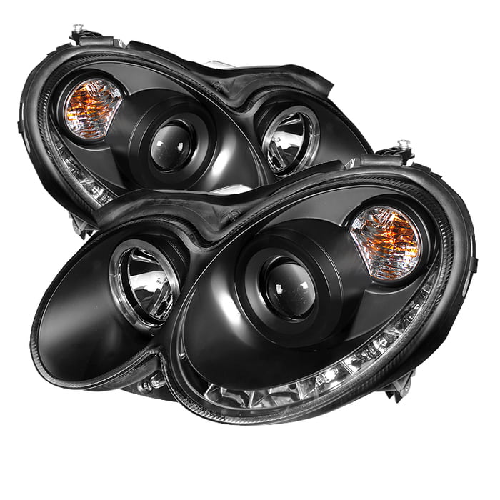 For 03-06 Mercedes Benz CLK500 W209 Sonar LED Halo Projector