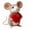 D, variant on SharkTRUE Handmade Wool Felt Mouse Ornament - Cute Needle Felted Decor for Valentine, Easter & Wedding Parties